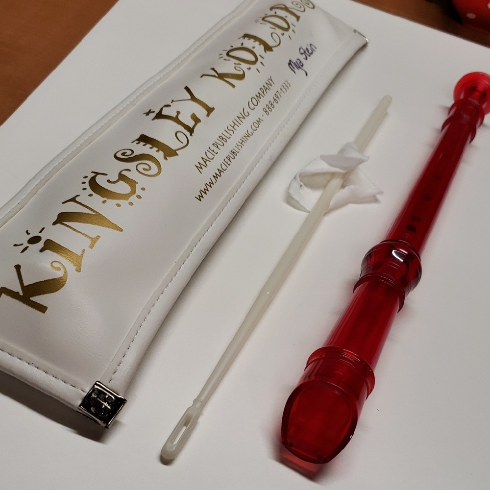 Kids Red Recorder Instrument